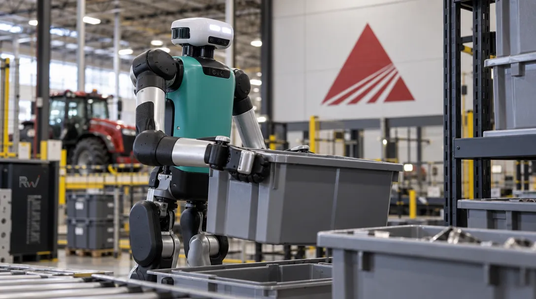 Agility Robotics lines up a 2027 factory pilot for its humanoid Digit — The planned Hesston, Kansas, trial will test parts sorting, stacking and tote placement; neither company disclosed the number of robots or the deal's value.
