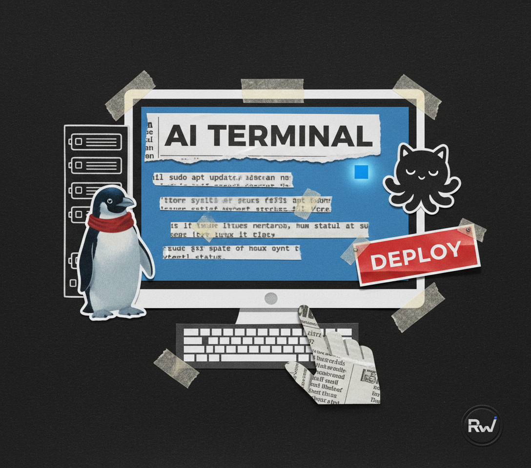 AI terminal window illustration