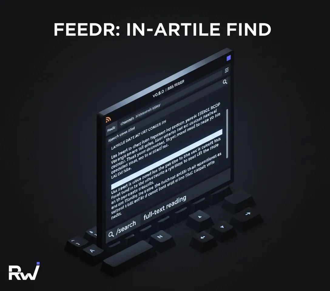 Feedr v0.8.0 ships in-article find for full-text reading in the terminal