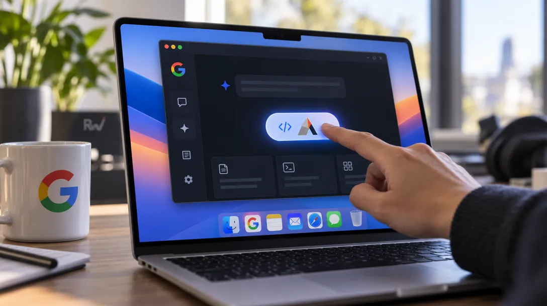 Google puts Antigravity behind a button in the Gemini Mac app — 9to5Google reports that the shortcut opens Antigravity's full development workspace, gated to Google AI Ultra subscribers as Gemini 4 Argon rolls out.