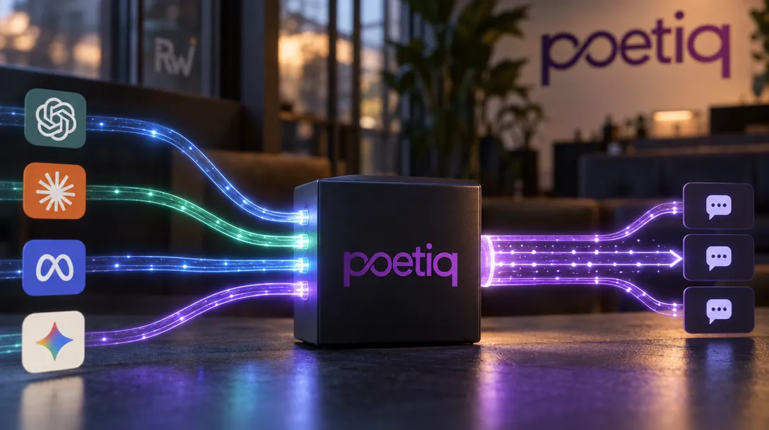 Poetiq (@poetiq_ai): Our Metasystem built and optimized an LLM router. Automatically. It beat other approaches at every price point. It took 1 engineer 2.5 weeks (5-post thread) — Our Metasystem built and optimized an LLM router.