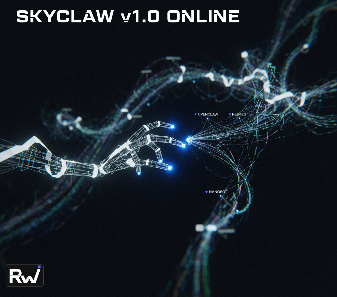A digitally rendered, intricate 'claw' or multi-branching data structure, composed of glowing lines and abstract forms, actively interfacing with a complex, ethereal network of information. (Photorealistic 3D render, meticulously textured a