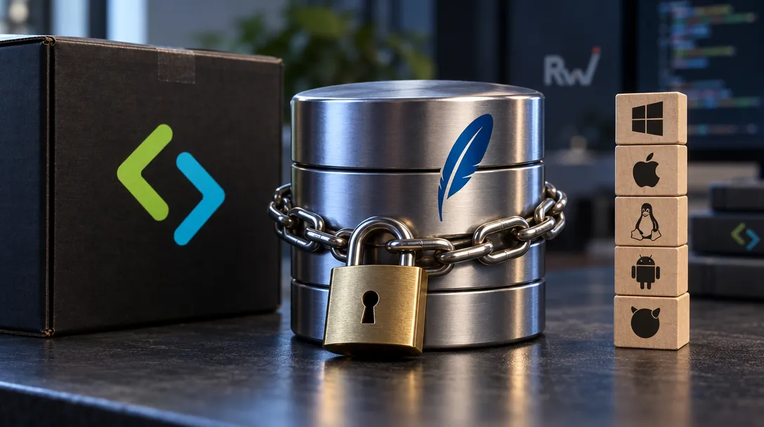 SourceGear packages SQLite's official encryption for $995 per platform per year — Eric Sink's company is turning SQLite's source-only Encryption Extension into ready-to-use packages for five operating systems and nine development stacks.