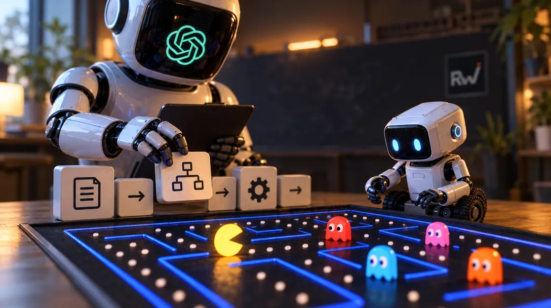 STROT compiles LLM instructions into locally run decision workflows — Amit Rath's open-source project puts a large model in the setup step and a small local model on the job, while its Pac-Man demo shows the limits of that split.