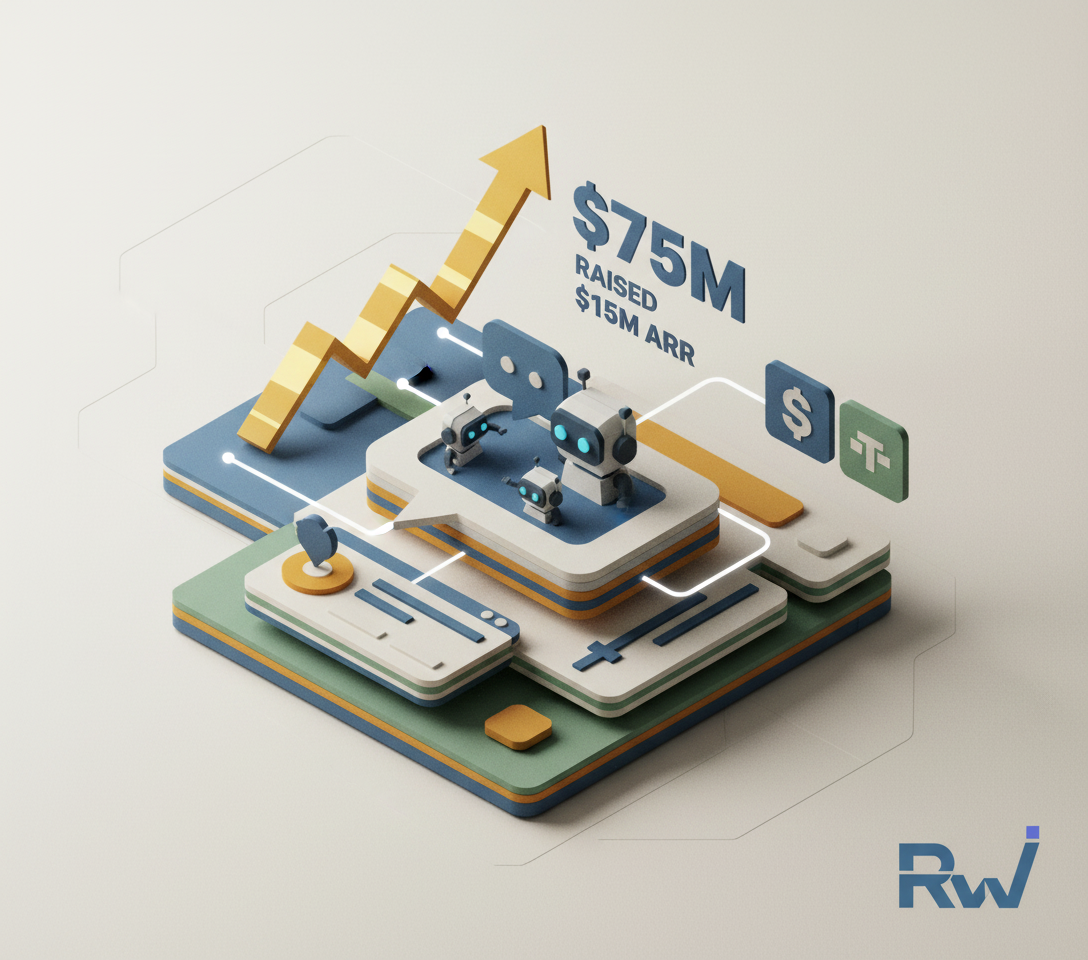 Viktor's AI coworkers generating revenue within collaboration platforms (Isometric 3D render in matte paper materials)
