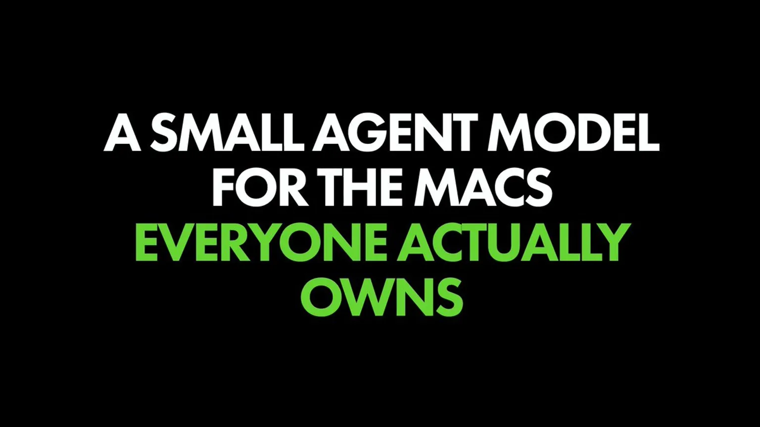 Osaurus ships a 6.3 GB agent model for 8GB and 16GB Macs