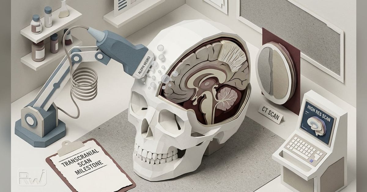 How Aleph's through-skull ultrasound image works: microbubbles, localization microscopy, and the skull problem