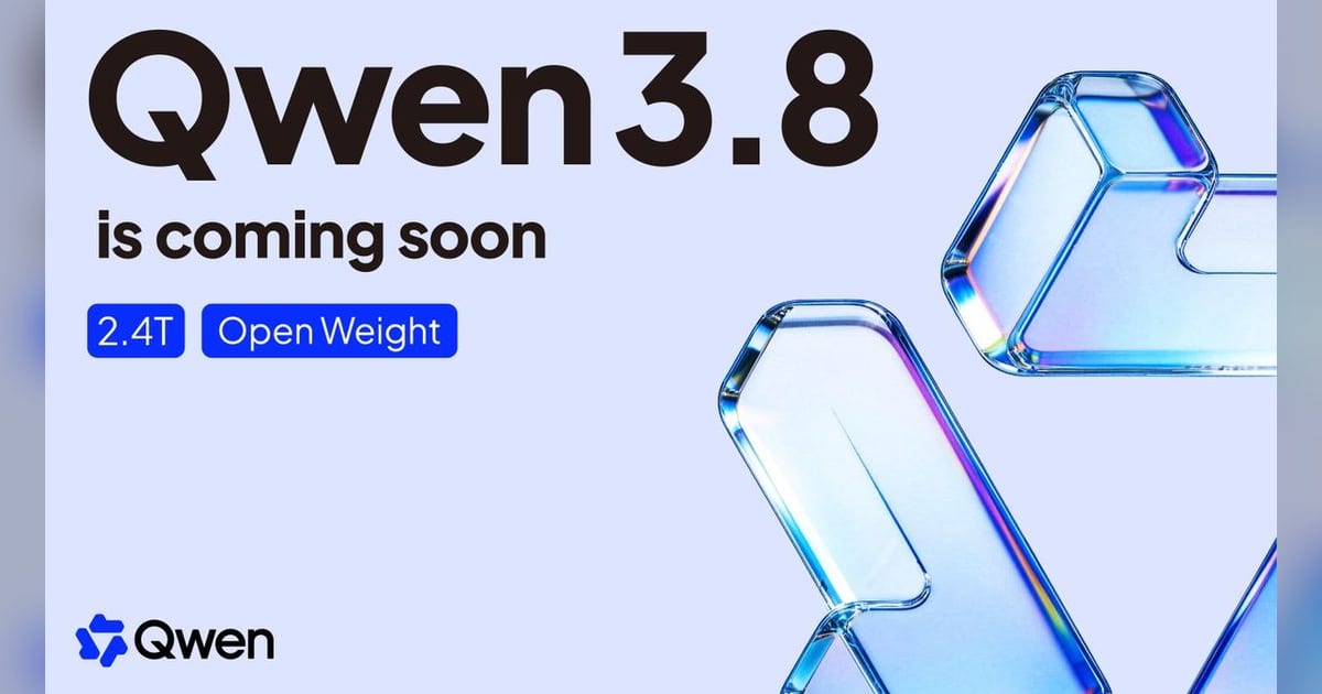 Alibaba puts Qwen3.8 preview in paid products before open-weight release