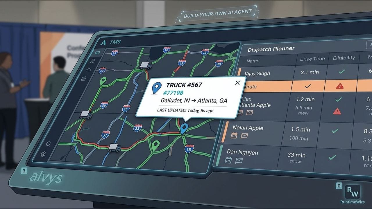 Alvys puts a build-your-own AI agent layer inside its freight TMS