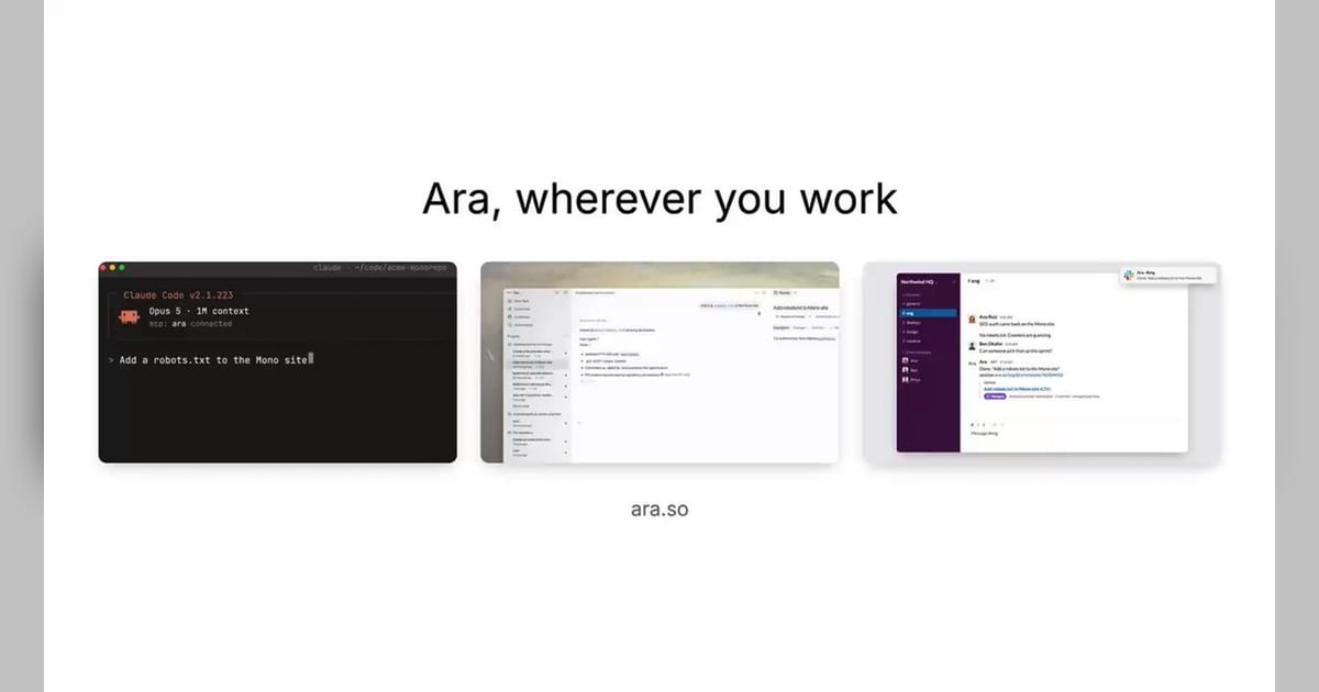 Ara details cloud coding-agent workflows in July product update