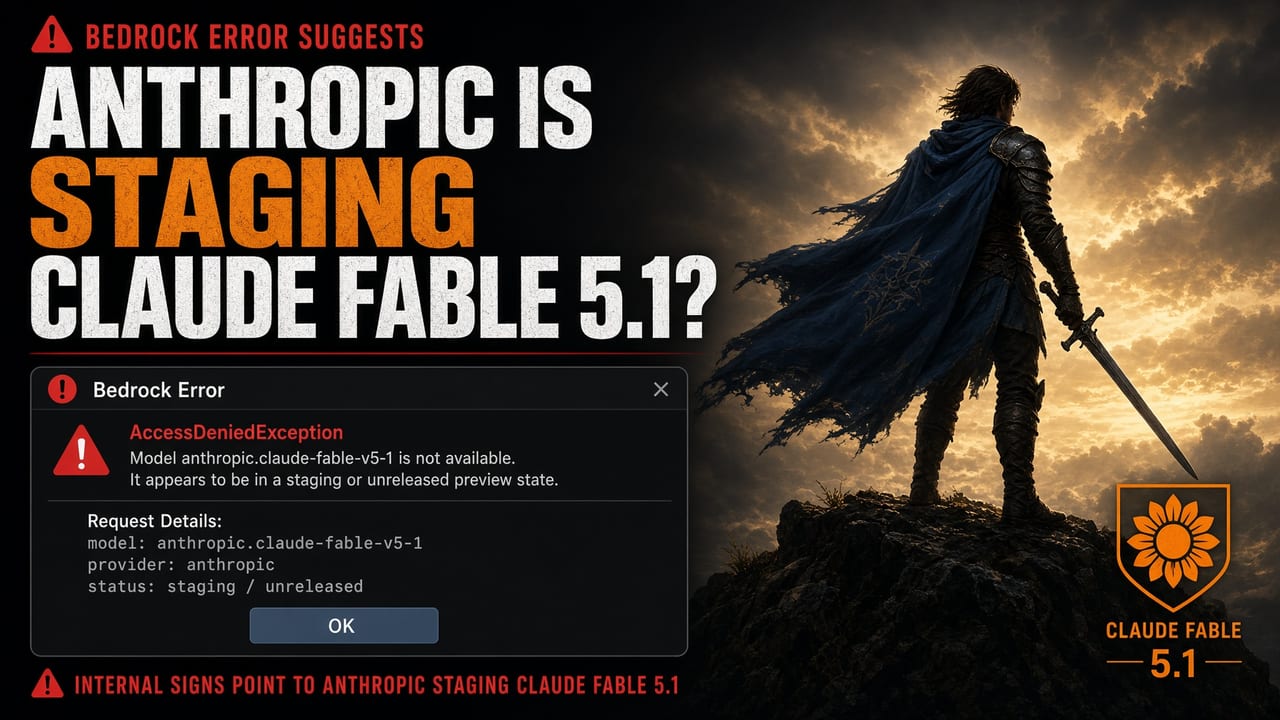 A Bedrock error suggests Anthropic is staging Claude Fable 5.1