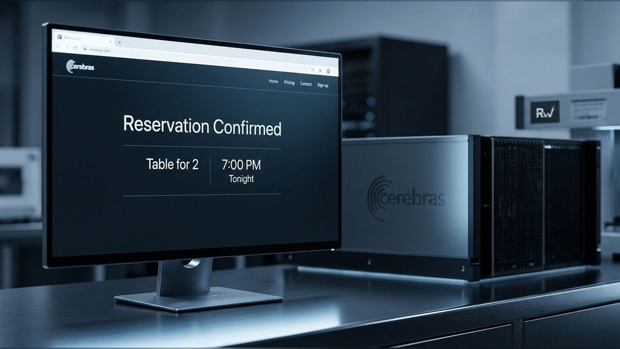 Cerebras says its rehearsed AI agent booked dinner in 22 seconds