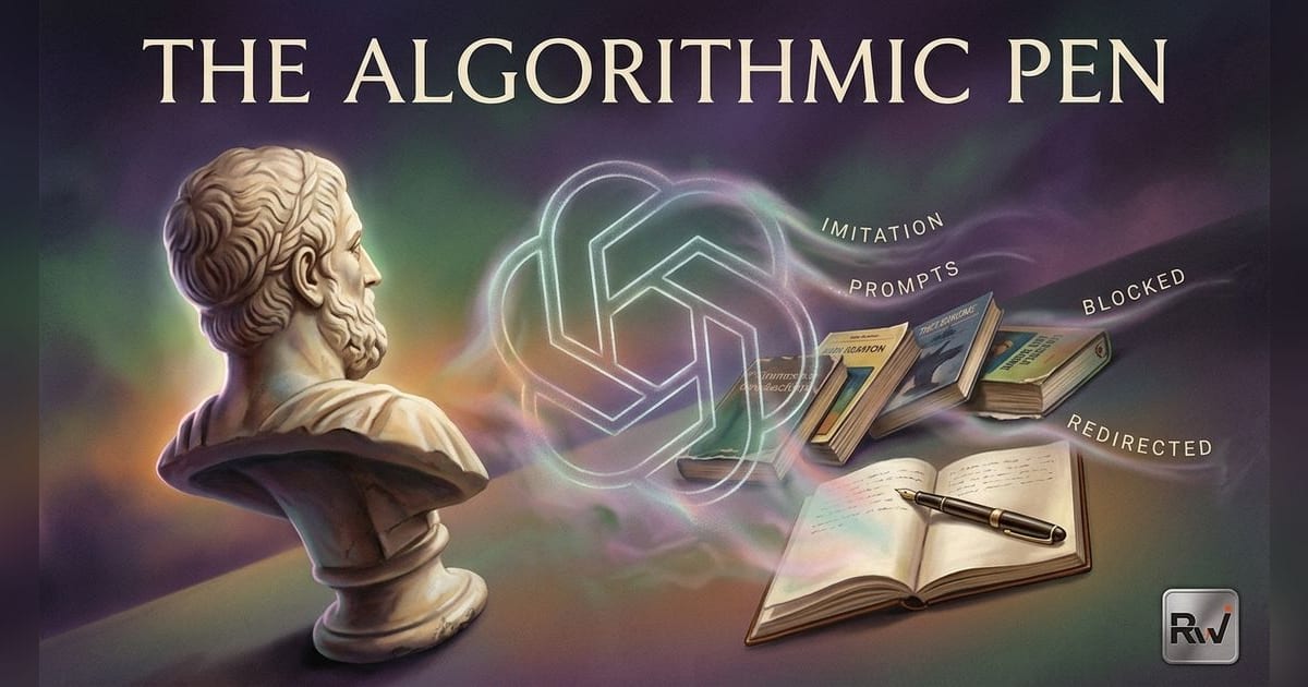 ChatGPT blocks named-author imitation and redirects prompts to broader traits