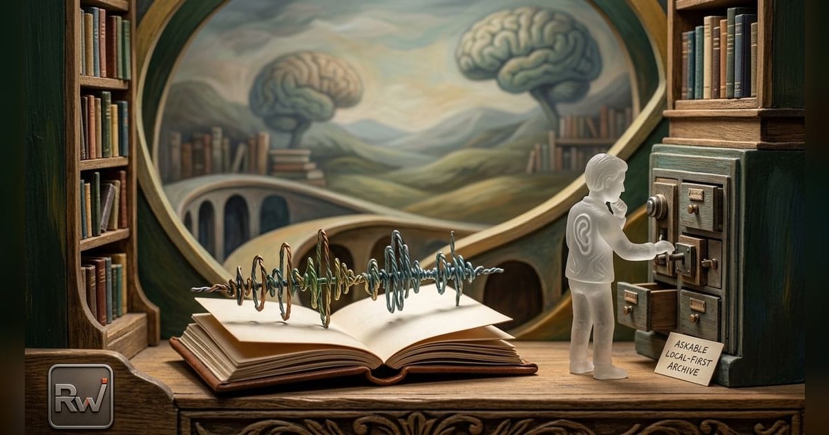 Echologue stores journal archives locally while routing AI tasks to cloud providers