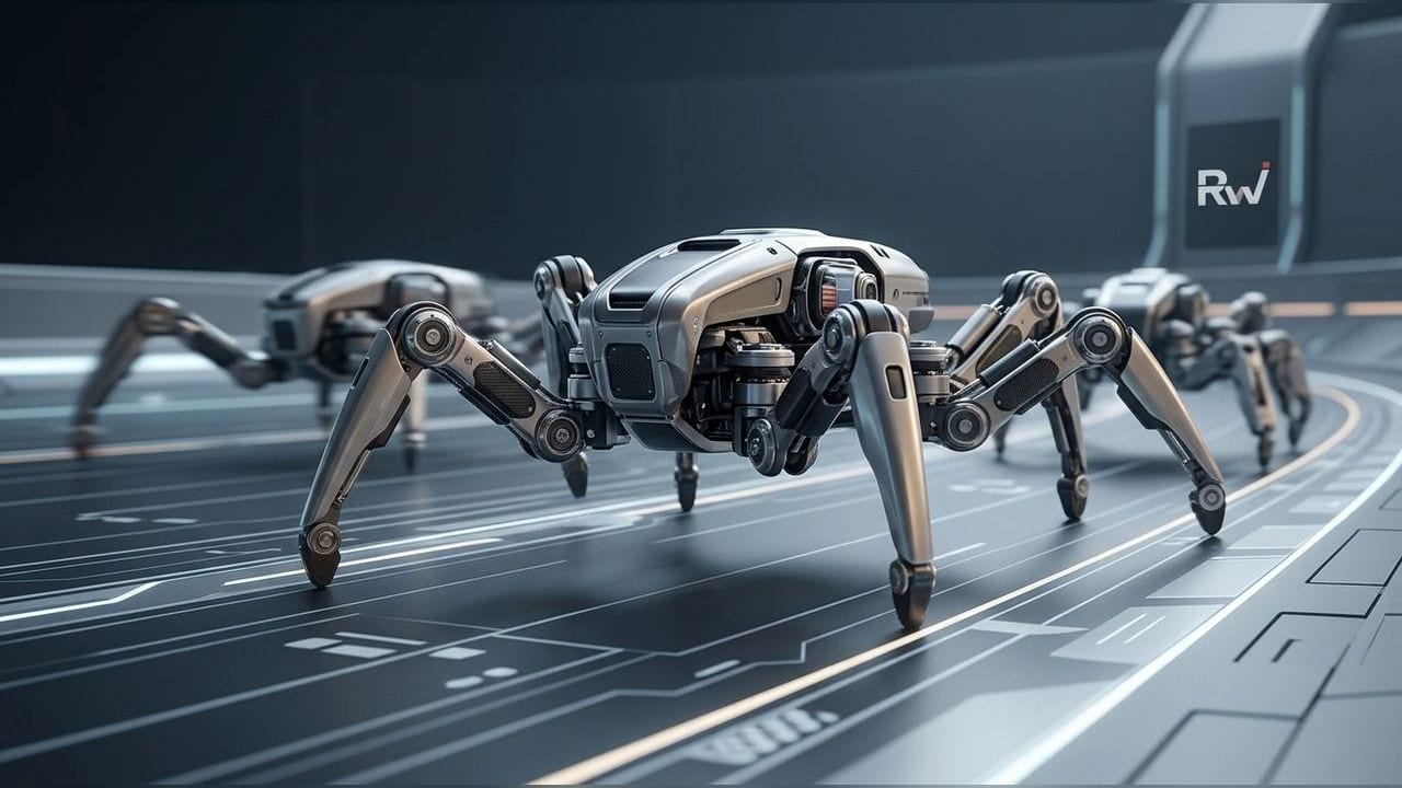 Four AI models designed racing creatures from scratch. Opus 5.5's six-legged creature won