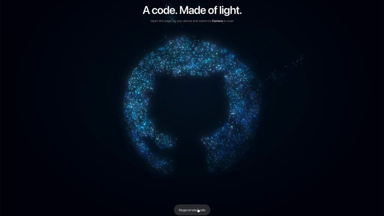 GitHub designer builds a particle-cloud QR alternative with GPT-6 Astra