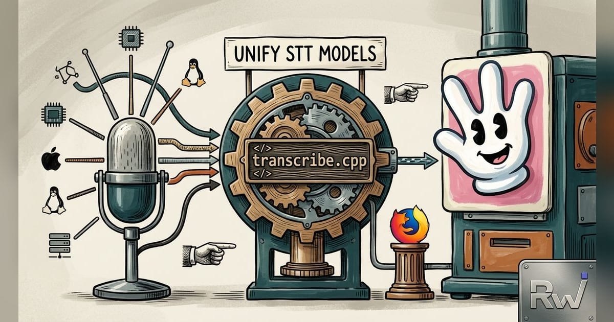Handy creator released transcribe.cpp to unify local speech-to-text models