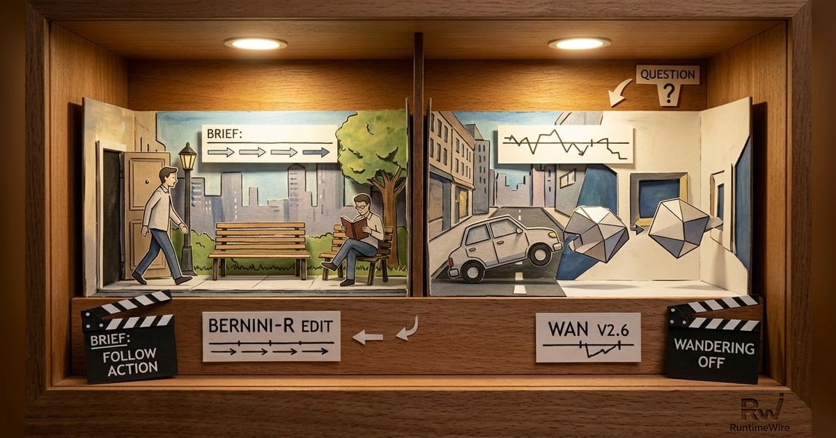 Head to head: Bernini-R Edit Video vs Wan v2.6 Image to Video