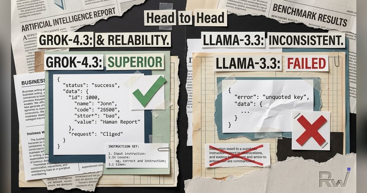 Head to head: grok-4.3 vs Llama-3.3-70B-Instruct