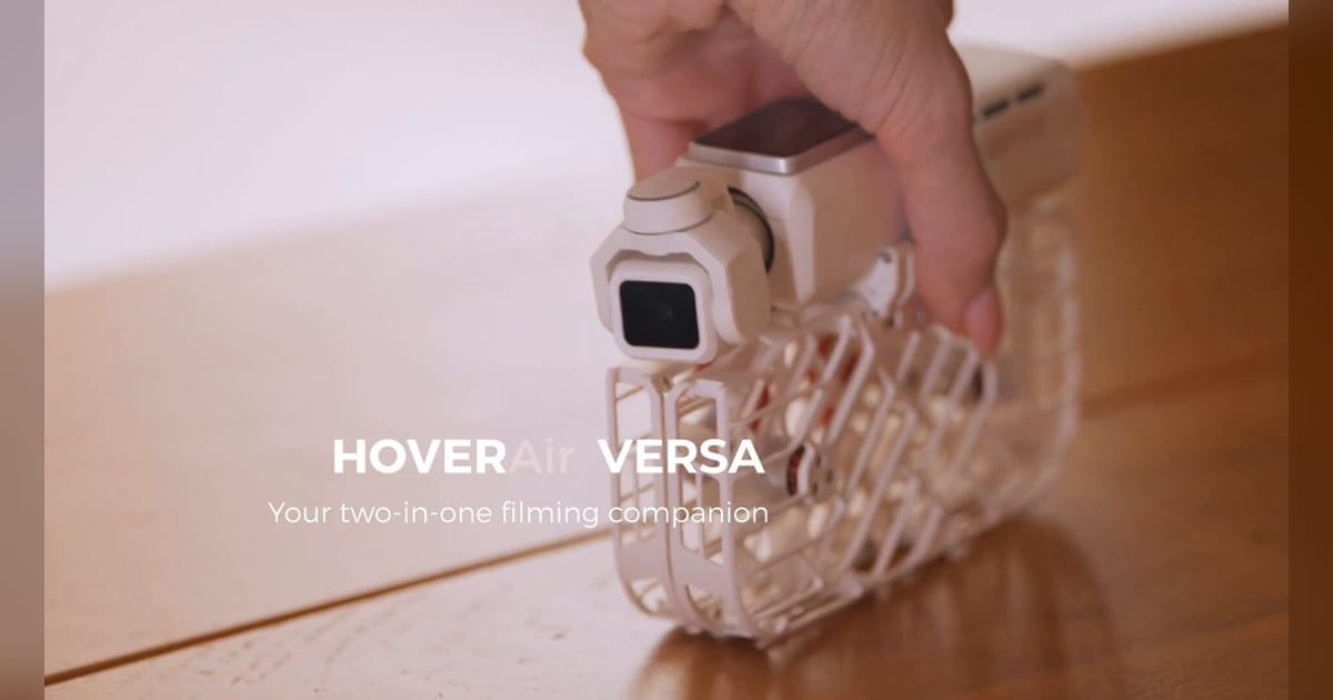 HOVERAir unveils VERSA, a pocket gimbal that snaps into flying-camera wings