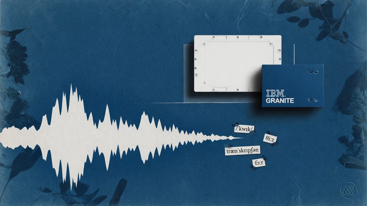 IBM cuts the decoder from Granite Speech, says transcription runs 20x faster
