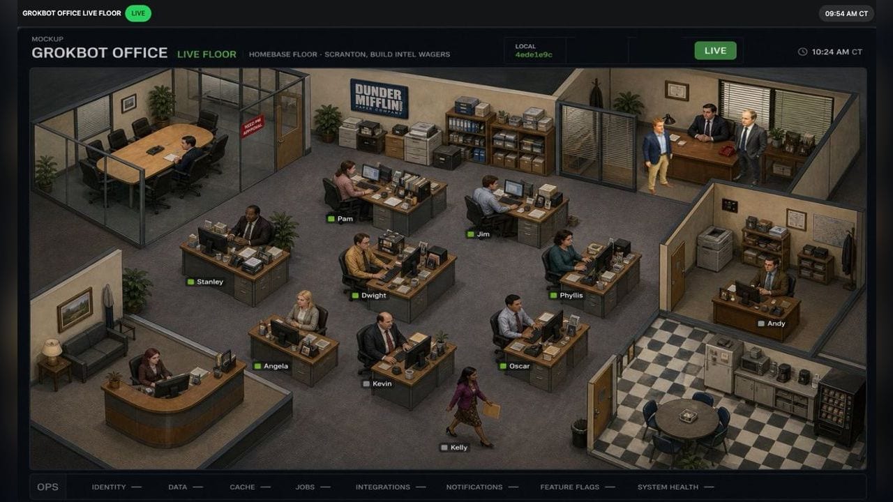 Jon Shulkin gives Grok Bot an office, org chart, and sitcom cast