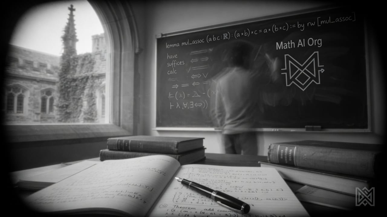 MathCode converts plain-language problems into Lean 4 theorems and attempts formal proofs