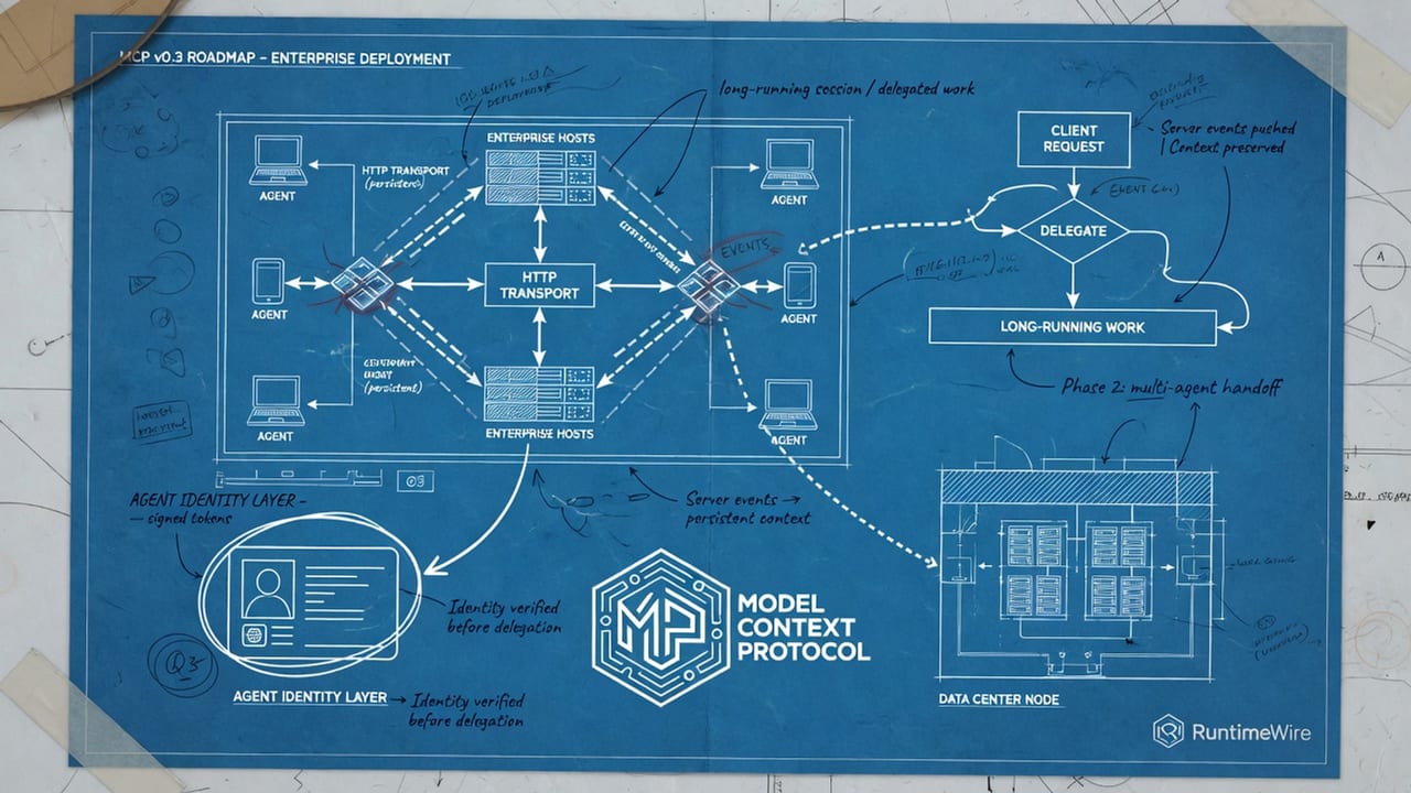 MCP roadmap prioritizes agent identity, server events and transport unification