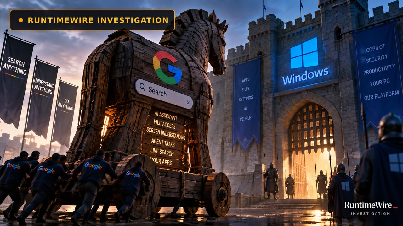 Microsoft is falling asleep at the wheel as hidden code reveals Google’s big Windows AI push