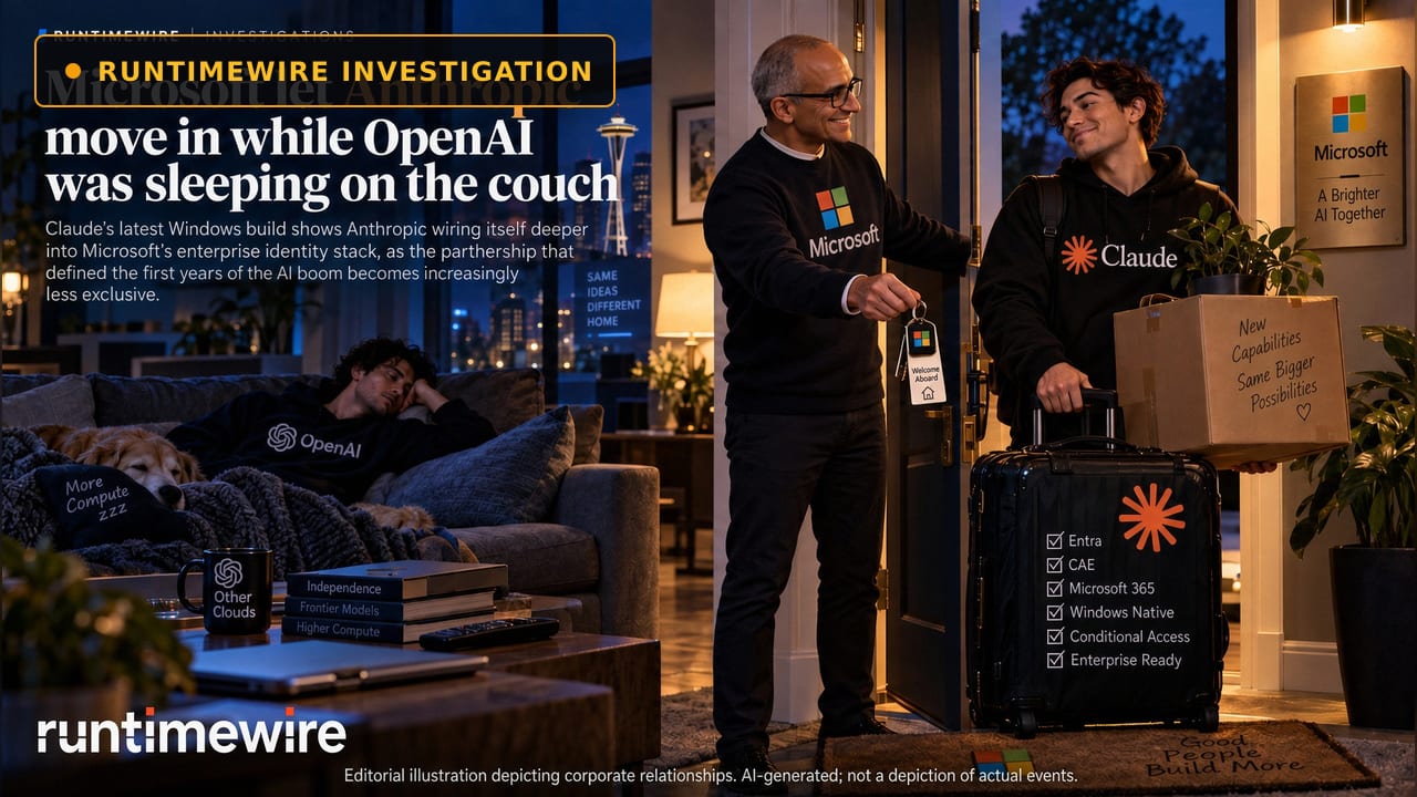 Microsoft let Anthropic move in while OpenAI was sleeping on the couch