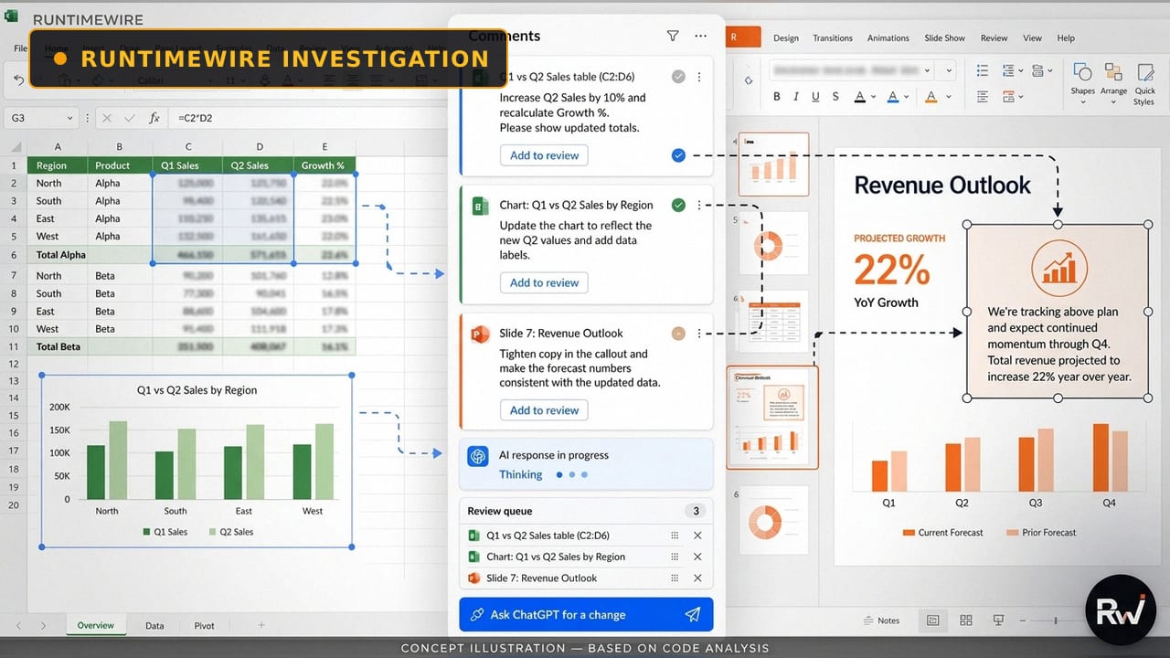 OpenAI built a hidden task system for ChatGPT inside Excel and PowerPoint files