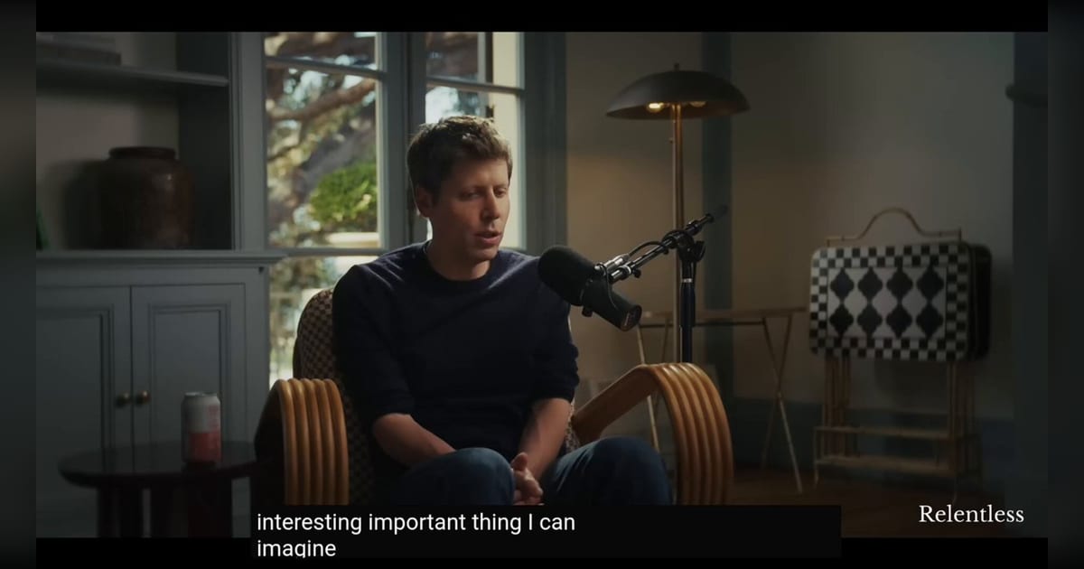 OpenAI's Sam Altman said the singularity had already started