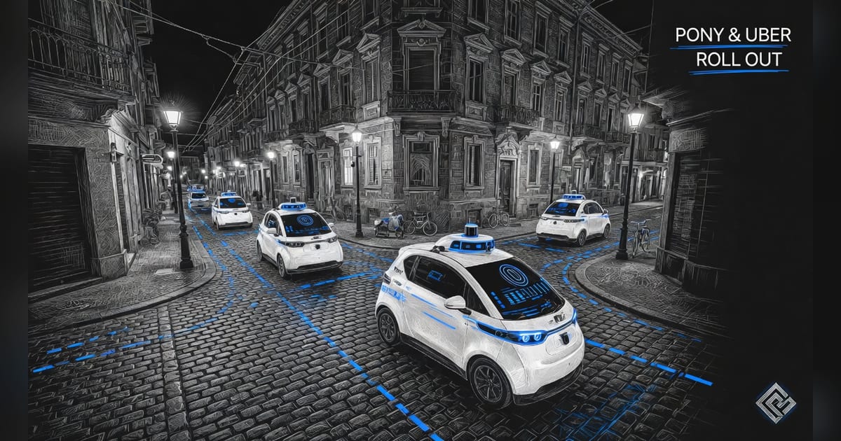 Pony.ai and Uber plan more than 2,000 robotaxis across four European cities