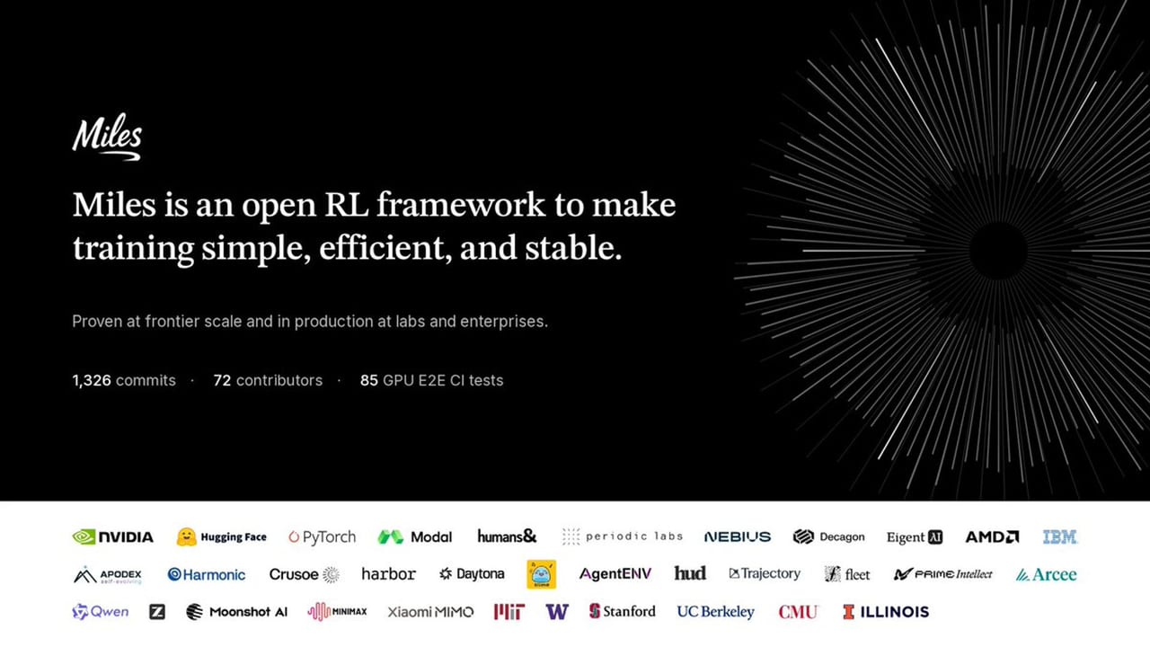 RadixArk released Miles v0.1 to align AI training and inference
