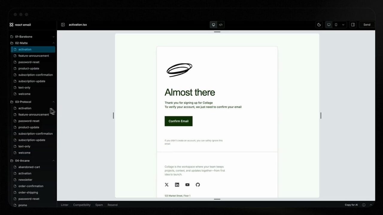 Resend gives AI agents free email templates and a path to its API