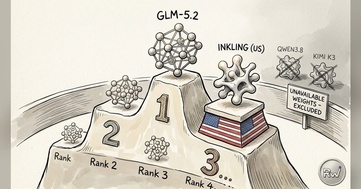 GLM-5.2 leads July's open-weight LLMs as Inkling tops US models