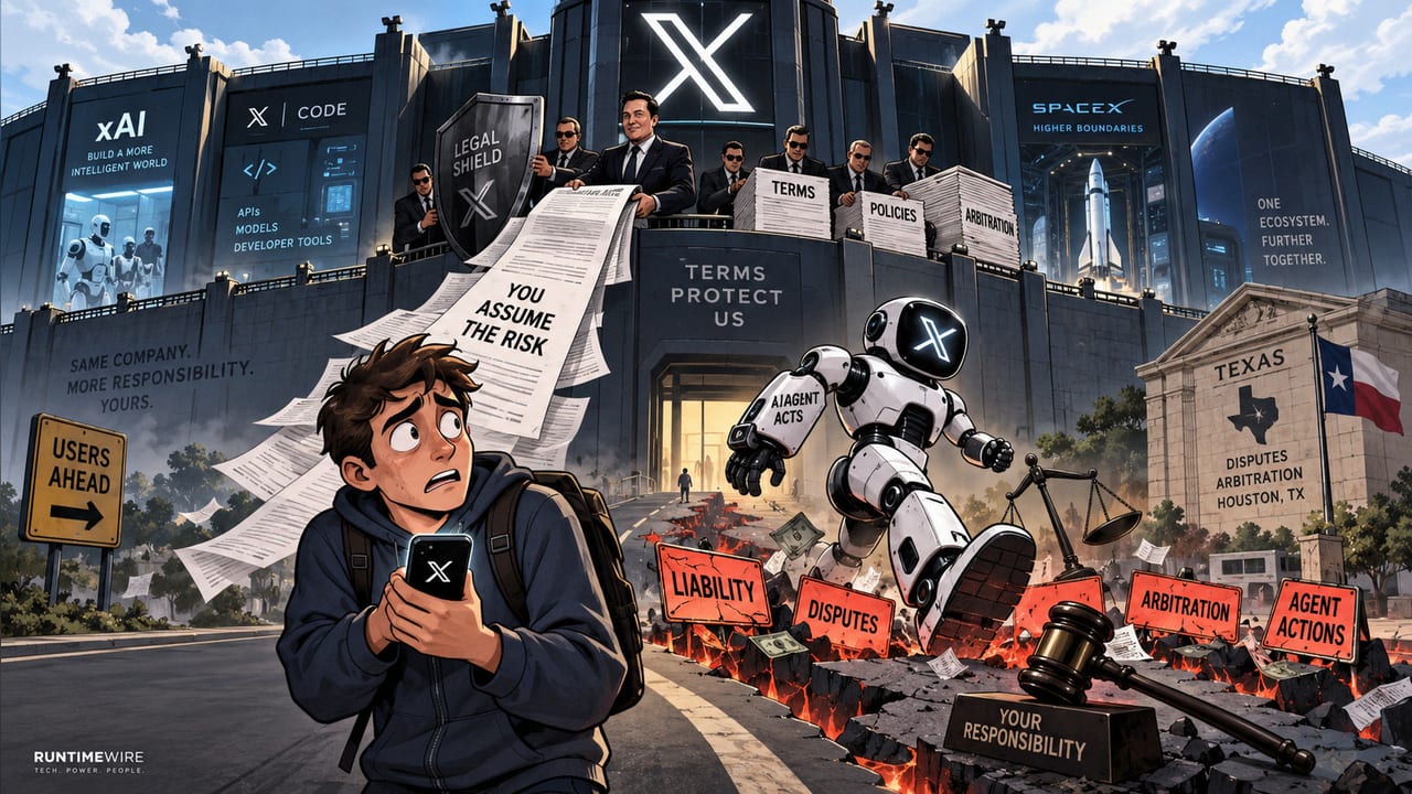X’s new terms put you on the hook for its AI agents