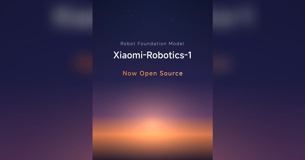 Xiaomi open-sources 5B robot model trained on 100,000 hours of UMI data
